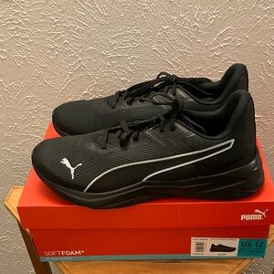 Puma Black and White SoftFoam+ Sneakers